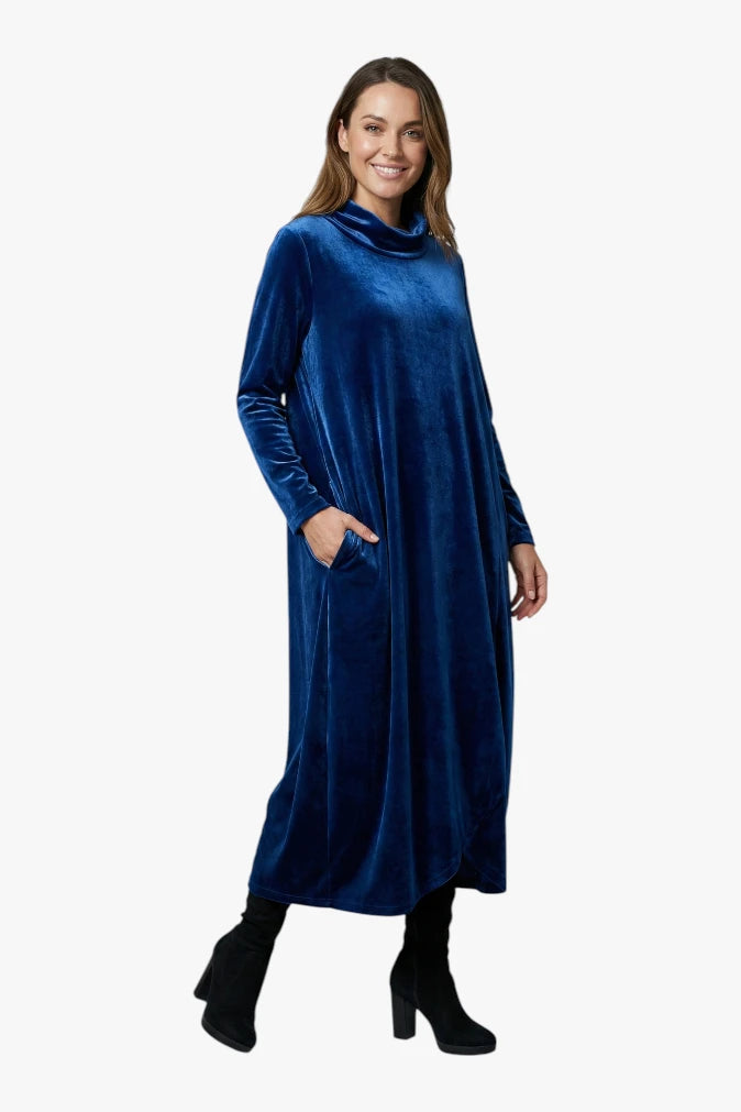 Women's Flowy Dress with Long Sleeve | Midi