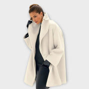 Mabel | Oversized Winter Coat with Wide Collar for Women