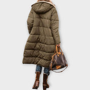 Ladies Long Winter Coat | Padded